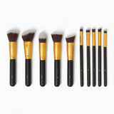 10 pieced Golden Smoke Brush Set